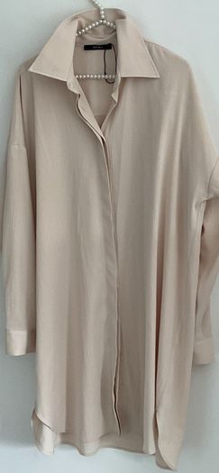 long shirt beige free size long shirt