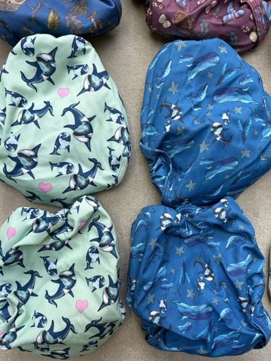LittleLamb Size 2 Pocket Cloth Nappies and 20 bamboo inserts