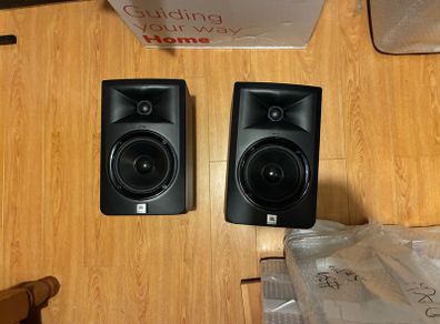 jbl 3 series LSR305 professional monitors.