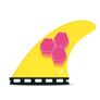 Futures Small AM3 Honeycomb Thruster Surfboard Fin - Yellow Pink Image 2