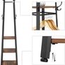 Coat Stand Coat Rack with 3 Shelves Hooks - Free Delivery Nationwide Image 2
