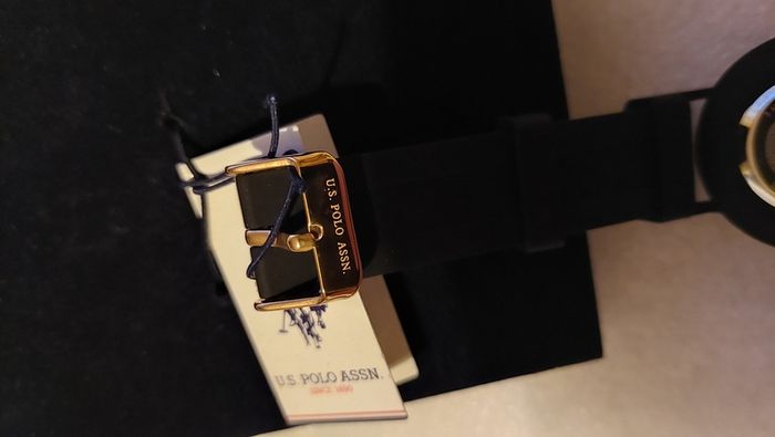 U.S. Polo Assn black quartz watch Its the epitome of understated