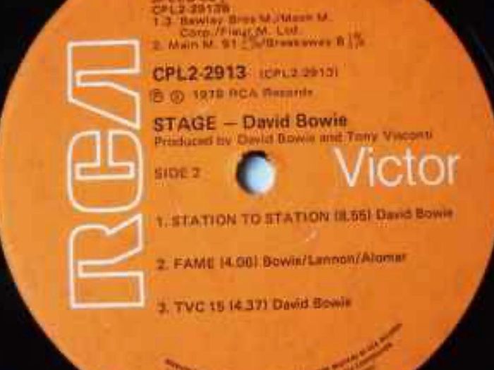 David Bowie.  Stage Double gatefold original 1978 South Africa vinyl record in vg condition