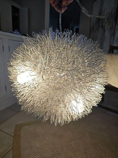 Beautiful Contemporary centre light fitting & side lamp