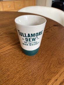 vintage tullamore dew shot glass