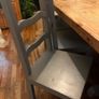 Rustic 8-Seater Solid Wood Dining Table & 8 Painted Ladderback Chairs Image 4