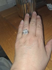 Sterling Silver Ti Sento Pave Set Ring
