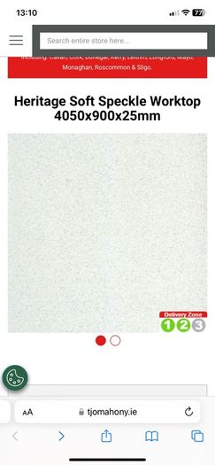 Worktop - light Grey Soft Speckle
