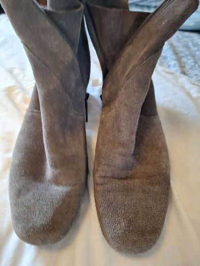 Grey Suede Boots