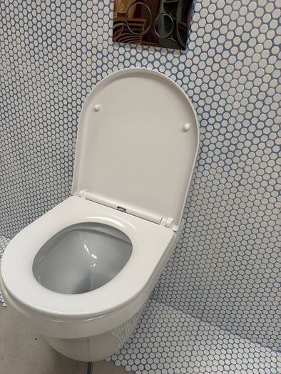 Wall hung toilet & frame