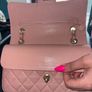 Chanel Pink Quilted Chain Shoulder Bag Image 7