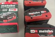 Metabo 5.5 ah Lihd battery x3 new