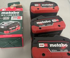 Metabo 5.5 ah Lihd battery x3 new