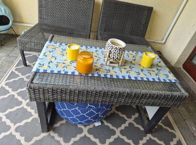 Garden Furniture 3 piece rattan set