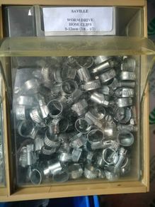 Various size hose clips