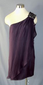 FRENCH CONNECTION Silk Drape Asymmetrical Dress