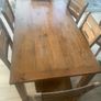 solid Oak dining table with 8 chairs Image 7