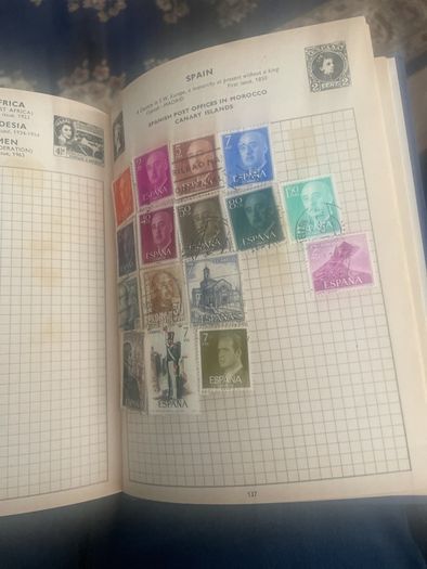 stamp album plus lots of stamps not in album