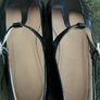 Hobbs NW3 Leather Black Flats / Pumps with strap - Size 6 / EU 39 worn once Image 4