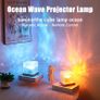 16 Colours Water Ripple Projector Dynamic Rotating LED Night Light with Remote Dimming Family Bedroom Romantic Ocean Decor Lamp Image 2