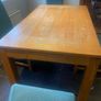 Free to take away: solid wood table and 4 chairs Image 2