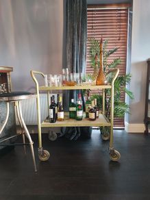 Large Vintage Industrial Trolley