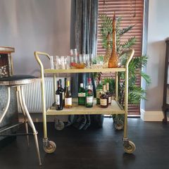 Large Vintage Industrial Trolley