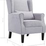 _Fabric Armchair Relax Chair Upholstered Lounge Chair, Light gray Image 7