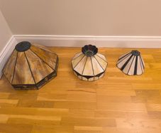 stained glass lampshades