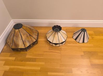 stained glass lampshades