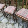 4 antique wooden chairs Image 5