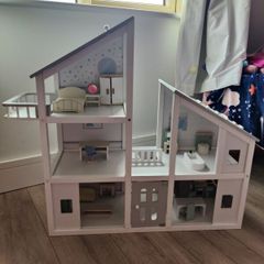 Wooden Dolls house and furniture