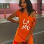 Dress white orange, ,  High Quality Clothes from Hola Boutique Image 2