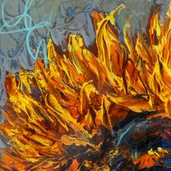 ArtH2O 2025 Sunflower Petals, Quadriptych