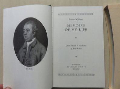 Edward Gibbons ; Memoirs of my Life