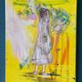 Framed Original Painting Eclectic Art Dublin Wedding Dress Art Bridal Original Art - Fashion Art - Couture Bride - Irish Figurative Art Image 4