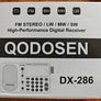 Qodosen DX286 LW/SW/MW/FM Radio and accessories set Image 4