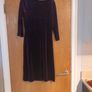 Marks & Spencer  Plum Velvet  Dress.  S.. 14. New - No Tag. Image 2