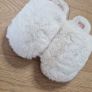 River Island White Faux Fur Slippers Uk7 Image 2