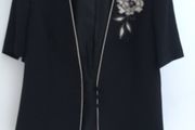 Jacques Vert Black/Cream Jacket (as new) 12
