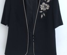 Jacques Vert Black/Cream Jacket (as new) 12