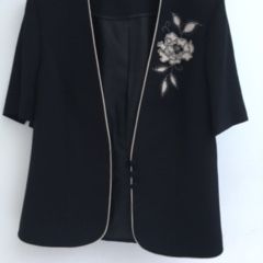 Jacques Vert Black/Cream Jacket (as new) 12