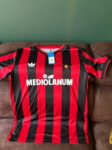 Franco Baresi signed AC Milan jersey