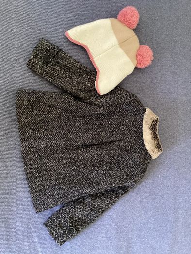 Coat and hat, size 3-4 years