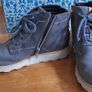 Clarks grey leather boots  size 2 Image 2