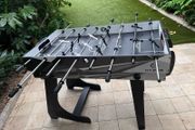Two in one table soccer and pool