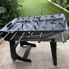 Two in one table soccer and pool