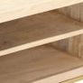 TV Cabinet Gold 120x30x40 cm Solid Mango Wood Image 8