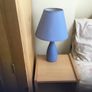 Two blue bedside lamps Image 2