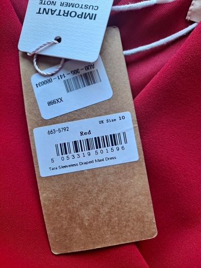 New Jolie Moi Red Occasion dress size UK 10